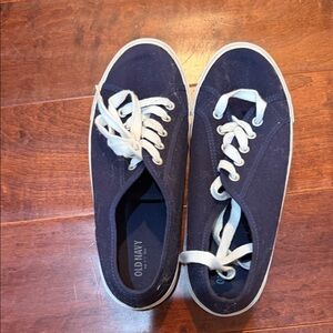 Old Navy Navy Blue Sneakers with White Laces